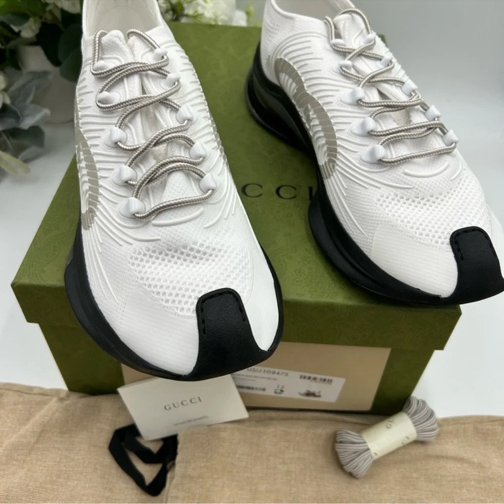 Men’s Gucci trainer, interlocking jeans, sneakers size 13 made in Italy